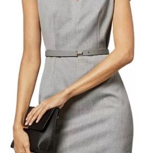 Ted Baker Gray Midi Dress
